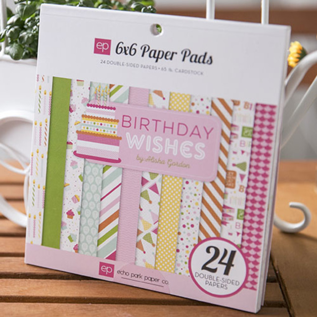 Echo Park 藝術印花色紙-小公主的生日派對 (1本24張雙面)