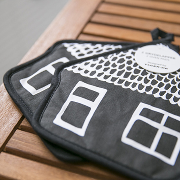 丹麥TIGER房子造型防熱墊(芝麻黑/蘋果綠擇一)