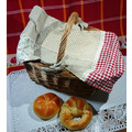 復古藤編蕾絲麵包籃_3