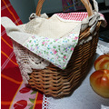 復古藤編蕾絲麵包籃_2