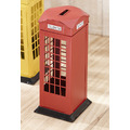 復古鐵皮英倫電話亭造型存錢筒(英倫紅/復古黃兩色擇一)_4