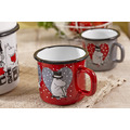 嚕嚕米愛心紅琺瑯馬克杯 370cc