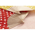 西班牙佛朗明哥波卡圓點木扇 (鵝黃/亮紅兩色)_8