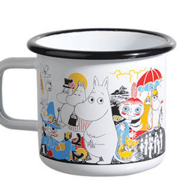 嚕嚕米Tove 100 琺瑯馬克杯 370cc (清新白)