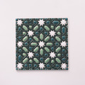 西班牙繽紛磁磚掛飾 (星星深綠色) 11*11cm