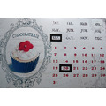 巧克力蛋糕月曆式鐵板畫(附2枚鐵片)_3