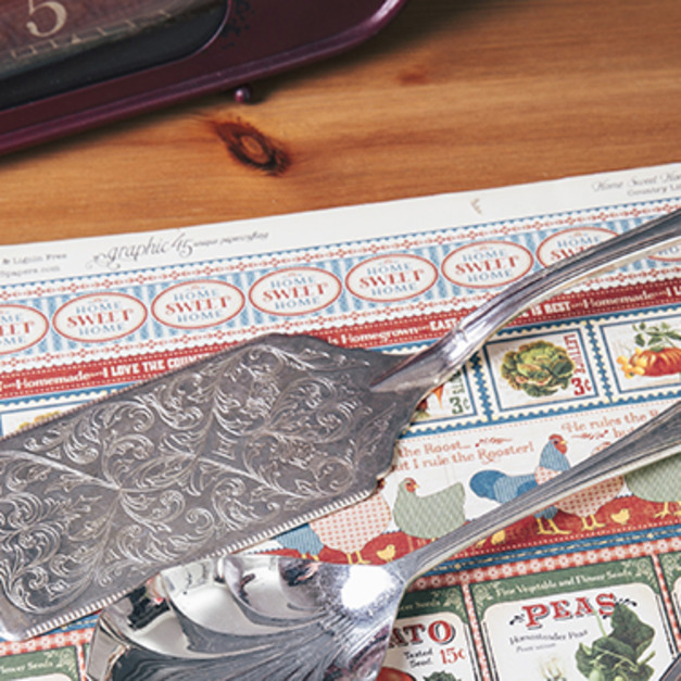 英國復古銀製蛋糕匙 (鍍銀)