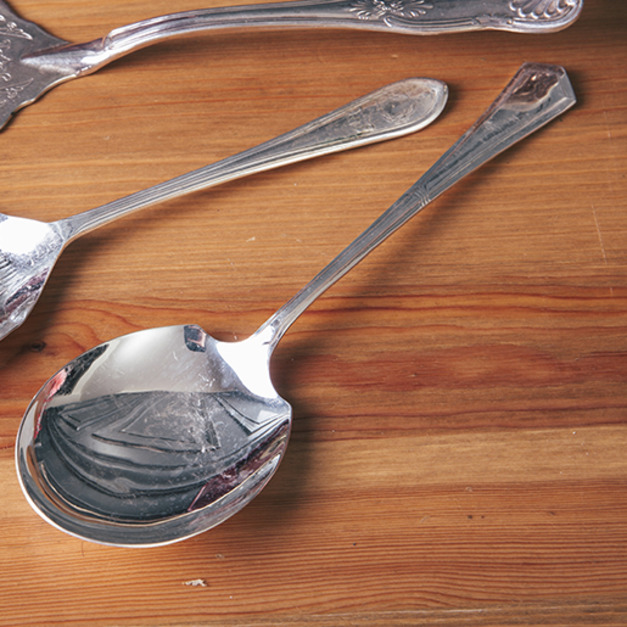 英國復古銀製大湯匙 (鍍銀)