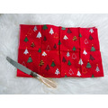 日本濱文樣紅色聖誔限定版手帕_1