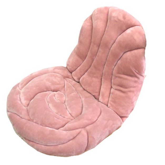 玫瑰圖藤絨毛坐墊