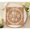 Mr & Mrs 木紋裝飾餐巾紙-1組30入