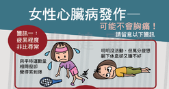 【A3海報】女性心臟病發作