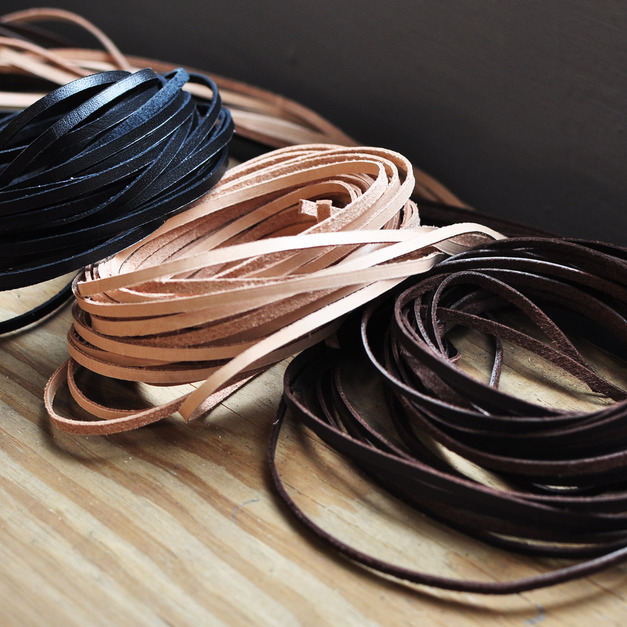 Leather Lace 手縫皮線 3mm 自然色