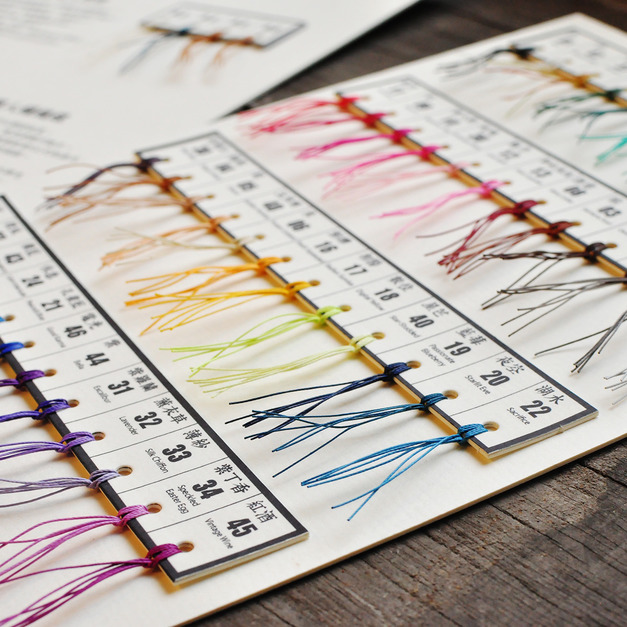 Waxed  Threads Color Swatch  六花手縫線色卡