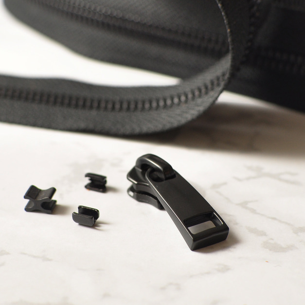 Zip  高質感霧面黑色單向拉鍊/拉鍊頭 #5