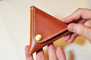 【手作材料包】Triangle Coin Purse DIY KIT 幾何三角零錢包 [含孔洞]