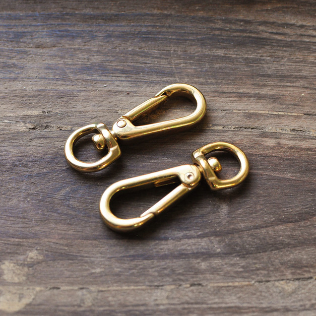 Lobster Clip 10mm 黃銅問號鉤 龍蝦釦