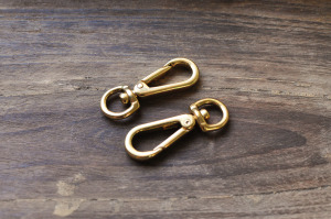 Lobster Clip 10mm 黃銅問號鉤 龍蝦釦