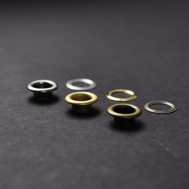 Solid Brass Grommet Eyelets 16.5mm 內徑10mm 黃銅環釦 雞眼釦 三色 【金色新上架～】