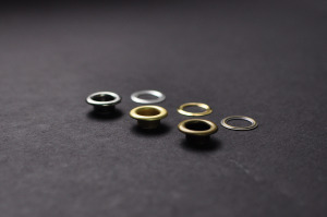 Solid Brass Grommet Eyelets 16.5mm 內徑10mm 黃銅環釦 雞眼釦 三色 【金色新上架～】