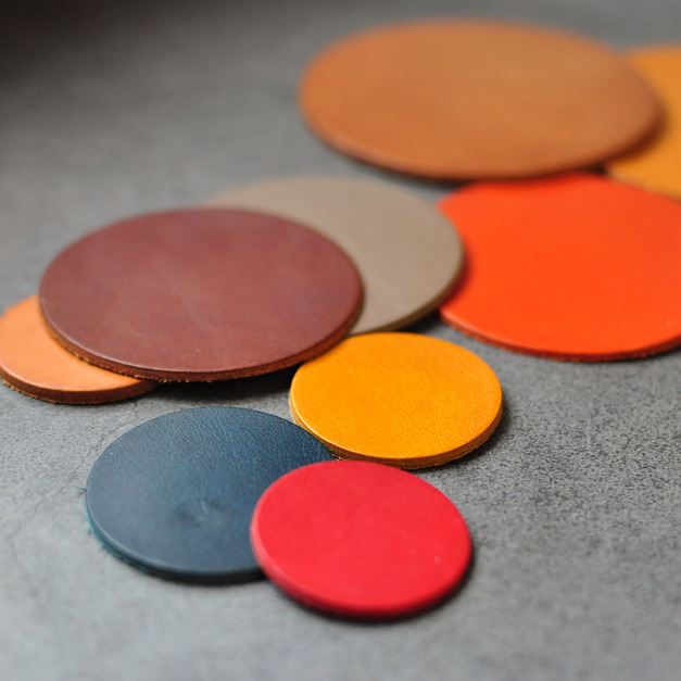 【圓型】Buttero 義大利植鞣 皮片 多種尺寸