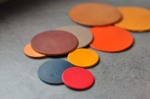 【圓型】Buttero 義大利植鞣 皮片 多種尺寸