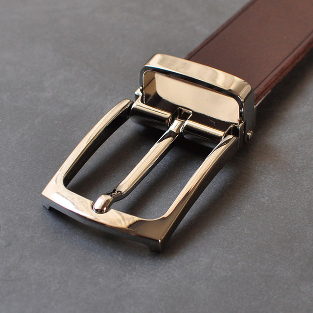 Belt Buckle 30mm 夾式紳士皮帶頭 5款 金色 亮銀