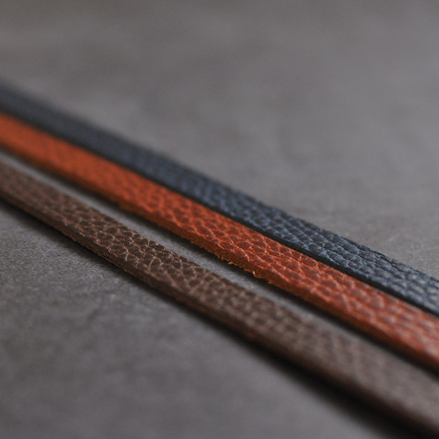 Dollaro Leather Lace 12mm 義大利植鞣皮帶/頸帶 4色