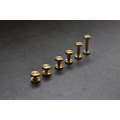 Brass Screw Rivet 黃銅 平面螺絲釦 工字釦