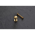 Arc Brass Screw Rivet 黃銅 弧面螺絲釦 工字釦_2