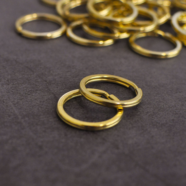 Brass Key Ring 內徑 2cm 黃銅鑰匙環 雙圈圓環 5入