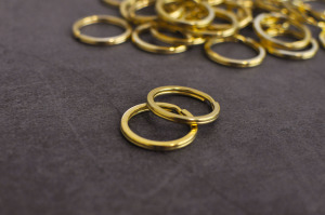 Brass Key Ring 內徑 2cm 黃銅鑰匙環 雙圈圓環 5入