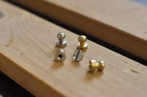 Strap Stopper 黃銅 精緻和尚頭 銅珠釦 2入