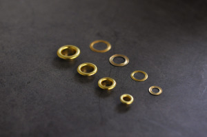 Solid Brass Grommet Eyelets 14mm 內徑8mm 黃銅環釦 雞眼釦 三色 【金色新上架～】