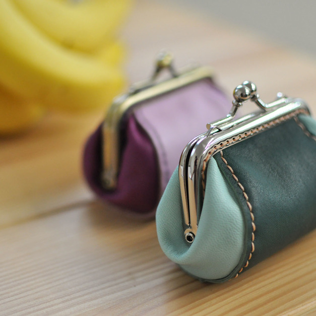 【手作材料包】老奶奶零錢包 雙色 (含孔洞)