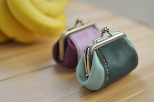 【手作材料包】老奶奶零錢包 雙色 (含孔洞)