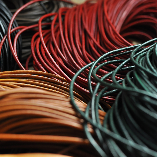 Buttero Round Leather Lace 2.5mm 義大利植鞣圓皮繩 13色