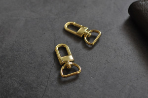 leather Lobster Clip 15mm 淺金 鉤釦 龍蝦釦 肩帶適用
