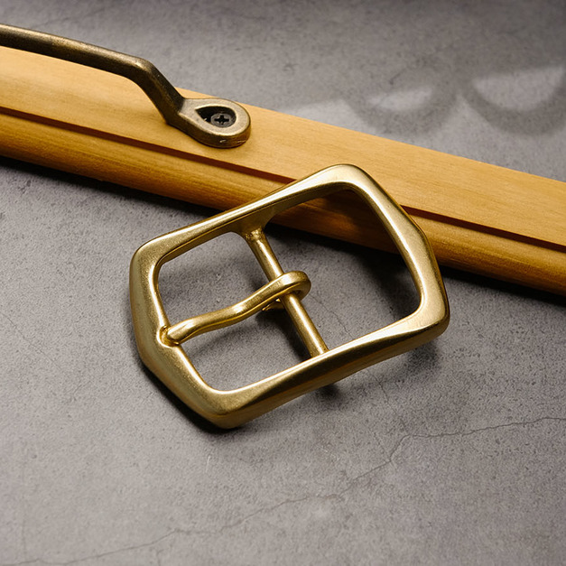 Belt Buckle 40mm 黃銅 圓潤皮帶頭