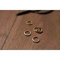 Brass Key Ring 內徑 1cm 超迷你黃銅鑰匙環 雙圈圓環 5入_1
