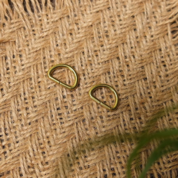 D Ring 12mm 黃銅 D環