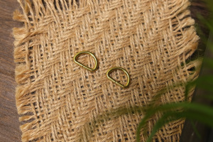 D Ring 12mm 黃銅 D環