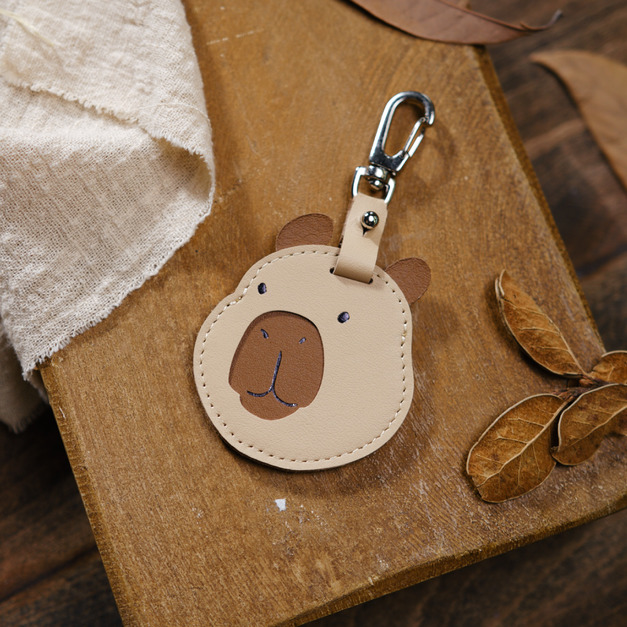 【ChaKao查高插畫聯名款】水豚感應扣皮套 磁卡套