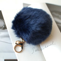 仿兔毛絨絨毛球包包吊飾鑰匙圈_4