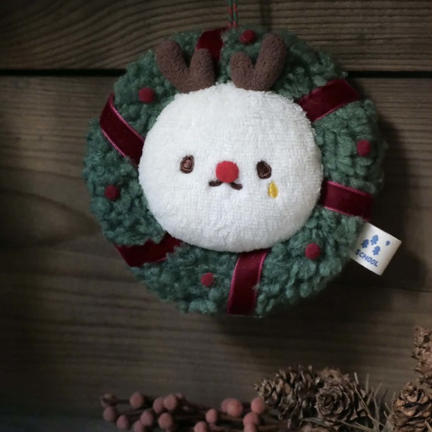 ★聖誕限定★帕帕&香香鼻聖誕花圈