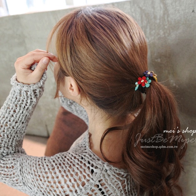 精選飾品 小雛菊彈性髮飾