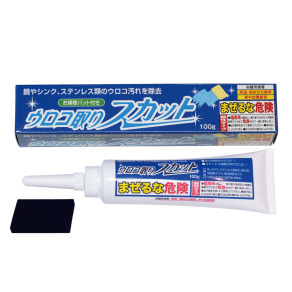 鏡面不鏽鋼除垢劑 100g      水垢剋星  玻璃潔淨  鏡子亮晶晶 水龍頭清潔 日本製  日本鈴木油脂