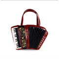 手風琴時尚造型包側背包斜背包手提包女包(紅、黑2色可選)_1