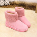 磨砂加厚棉鞋雪靴(黑、米白、粉紅、灰4色)161209001