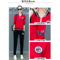 韓版女裝中大尺碼女裝長袖休閒服套裝運動服套裝棒球服(3色可選)170831039_2